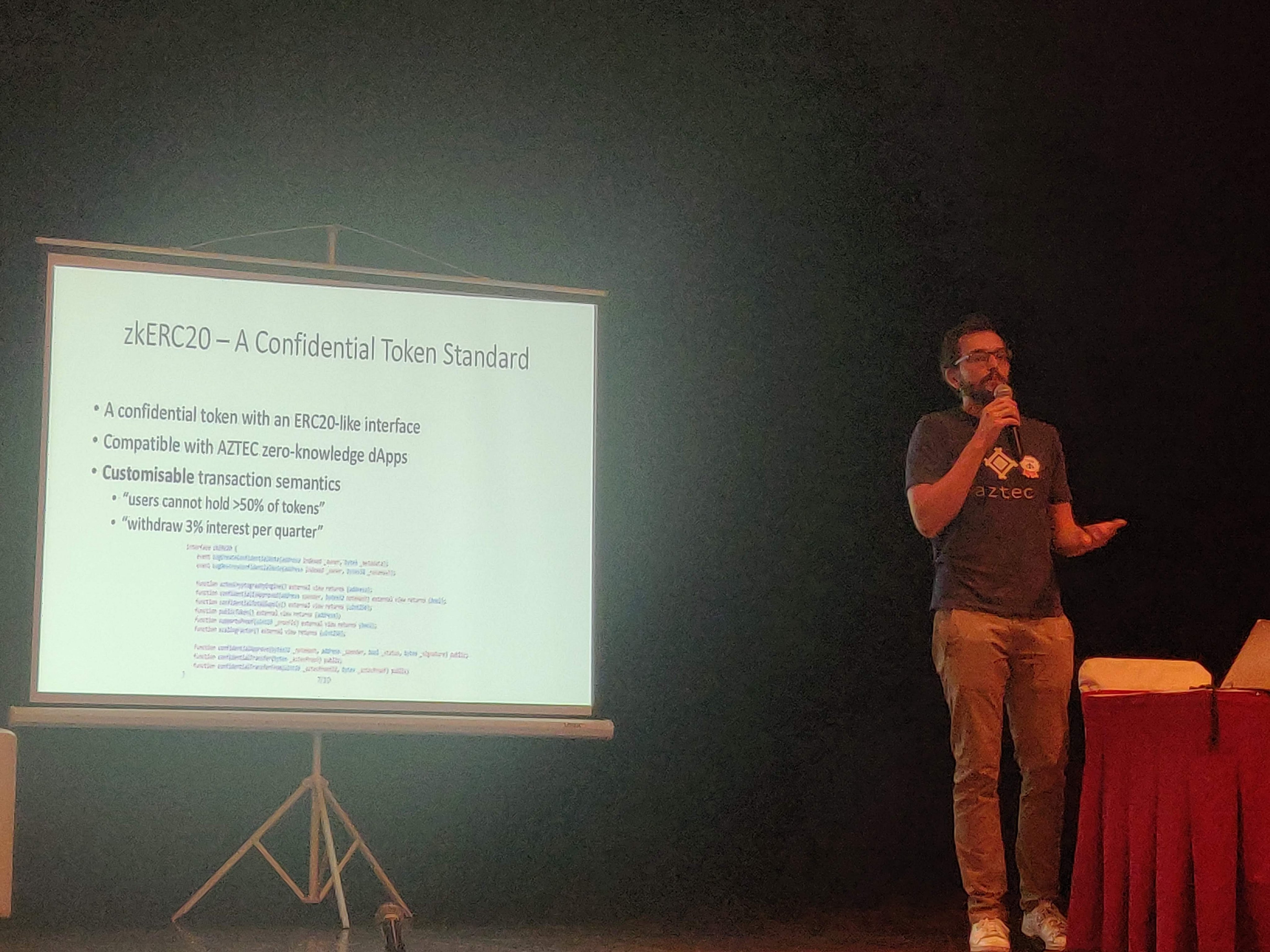 zkERC20 confidential token Ethereum