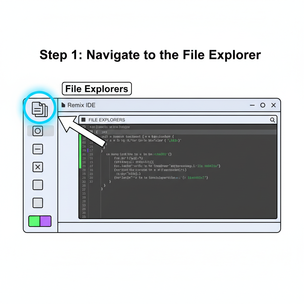 Remix Ethereum IDE homepage, new file creation, developer workspace, modern web interface