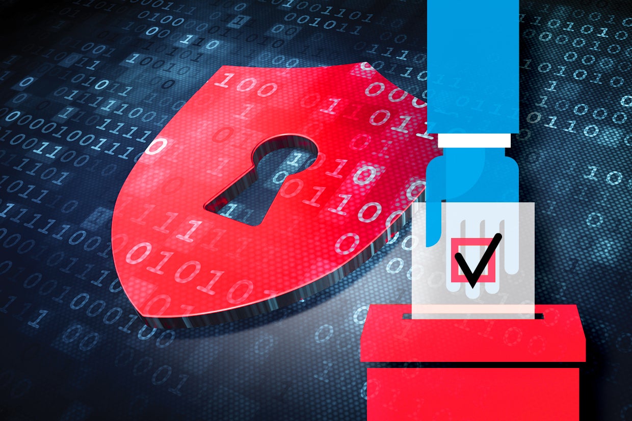 FHE blockchain confidential voting system